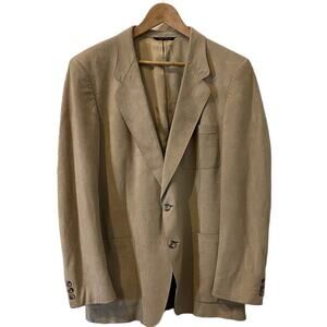 GOLDEN HOUSE Men’s Tan Suede Sport Coat Jacket 46